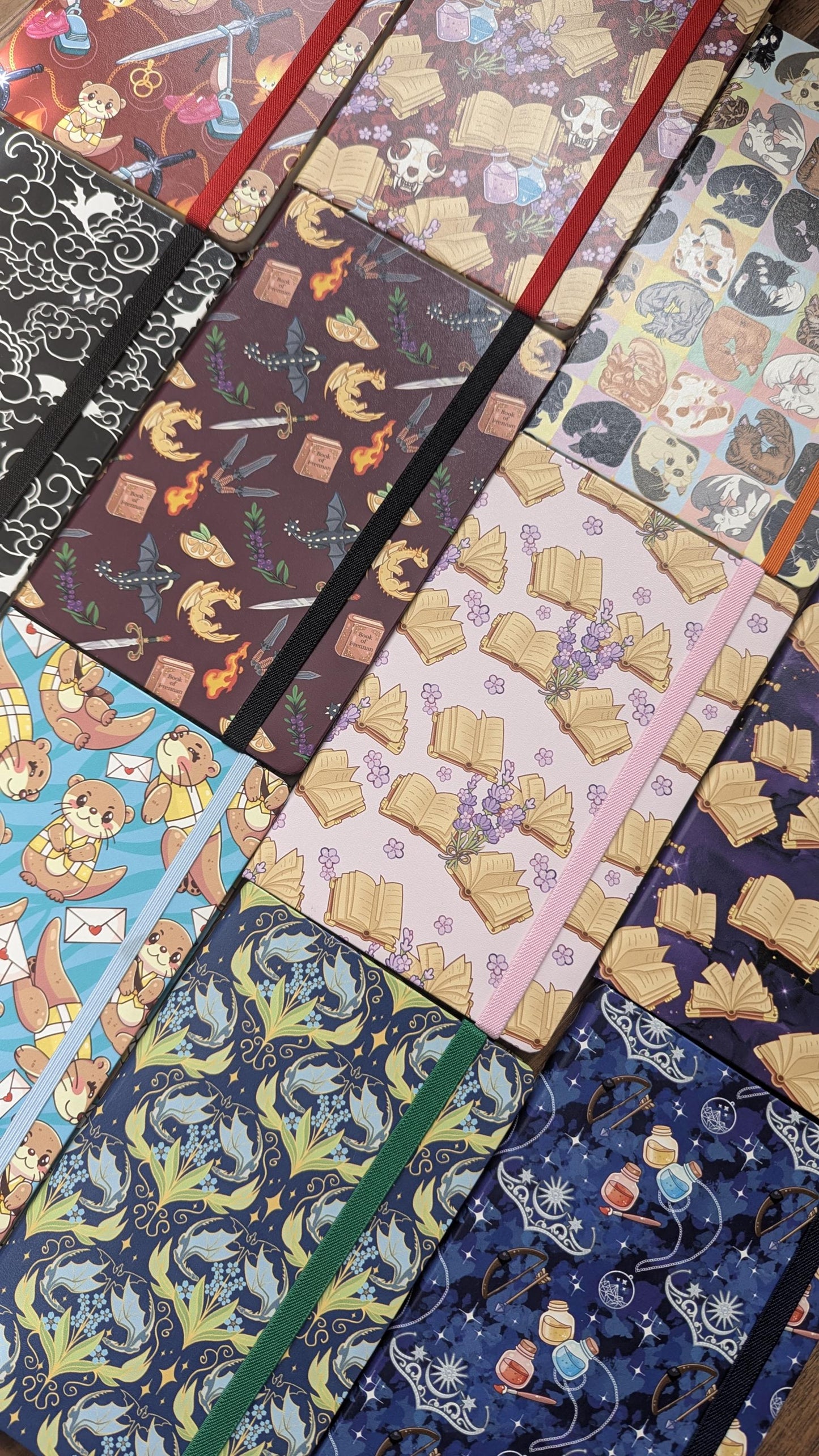 Fourth Wing monochrome journal, A5 dotted notebook