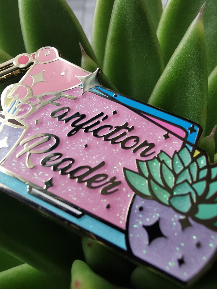 fanfiction enamel pin
