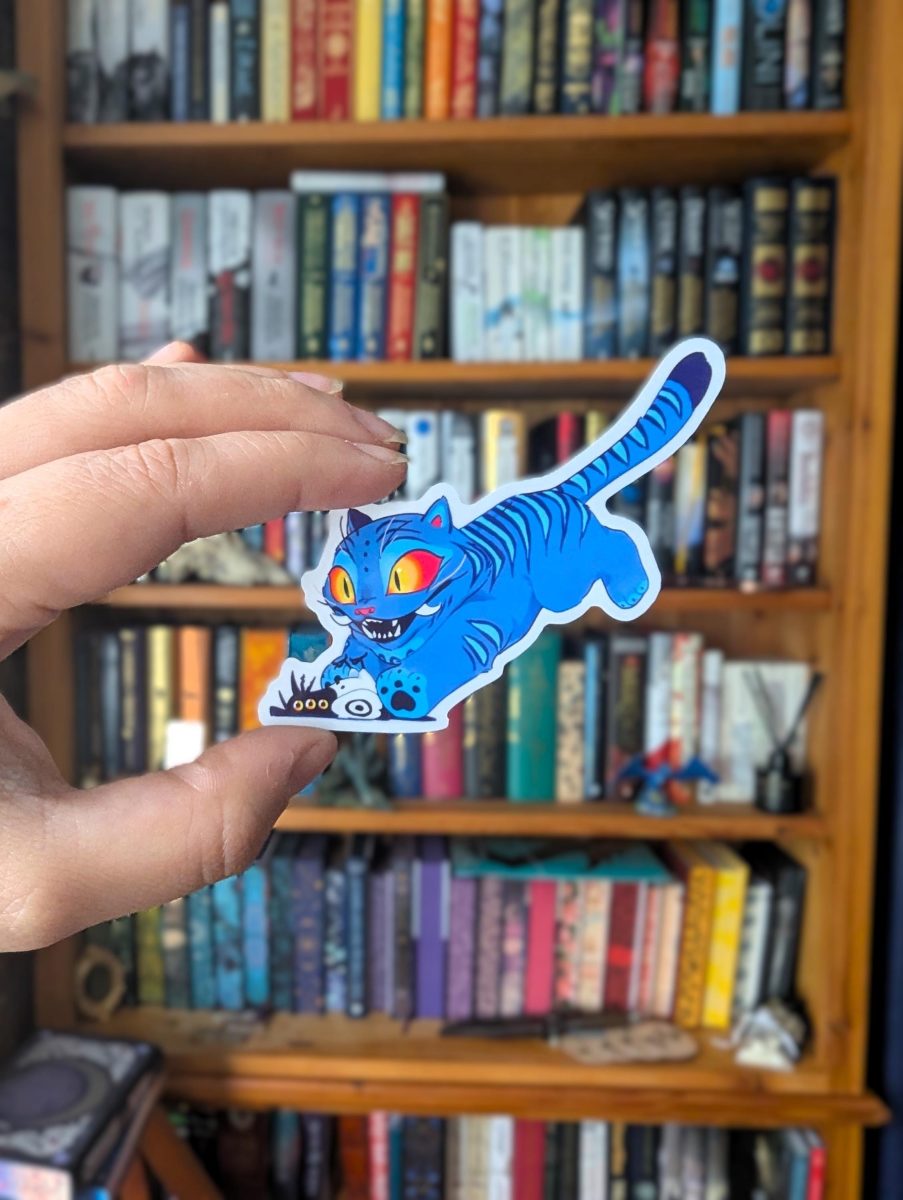 Kpop demon hunters derpy translucent sticker, derpy hunting sussie