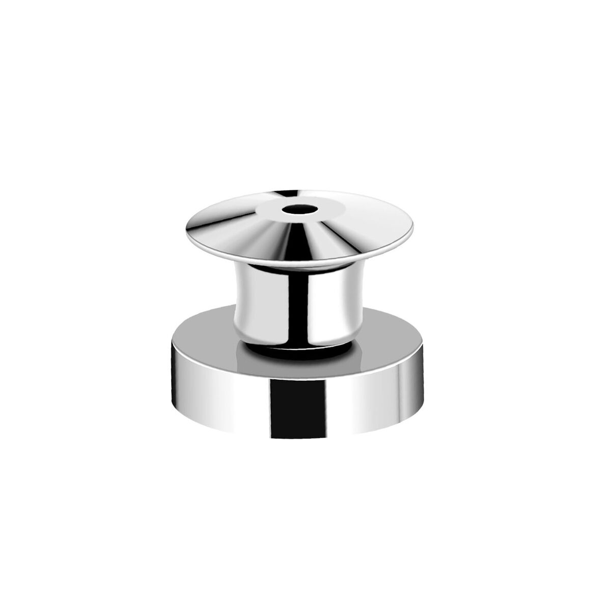 magnet pin back silver