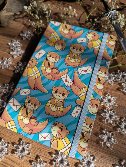 Crescent City illustrated otter journal, A5 dotted notebook