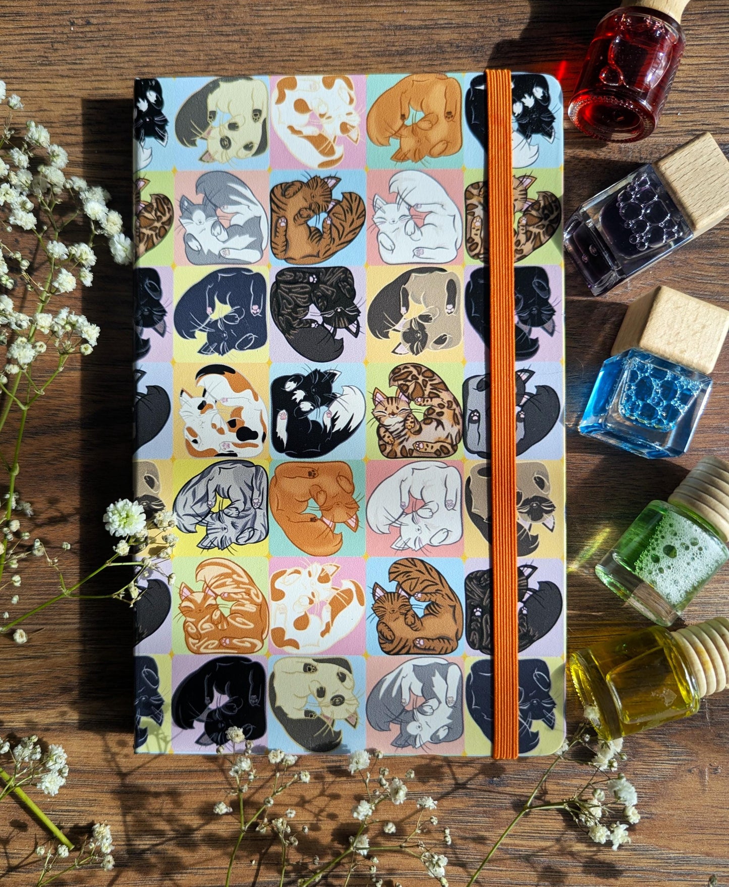 Pop Art Cat Journal | Colorful Retro Cat Notebook | Quirky Cat Lover Writing Journal | Fun Aesthetic Gift for Cat Lovers