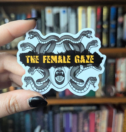 The Female Gaze feminine rage translucent sticker