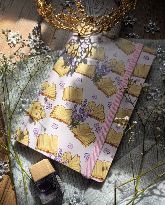 Soft Lilac Notebook | Lavender Bookish Journal | Aesthetic Reading Notebook | Book Lover Writing Journal & Reader Gift