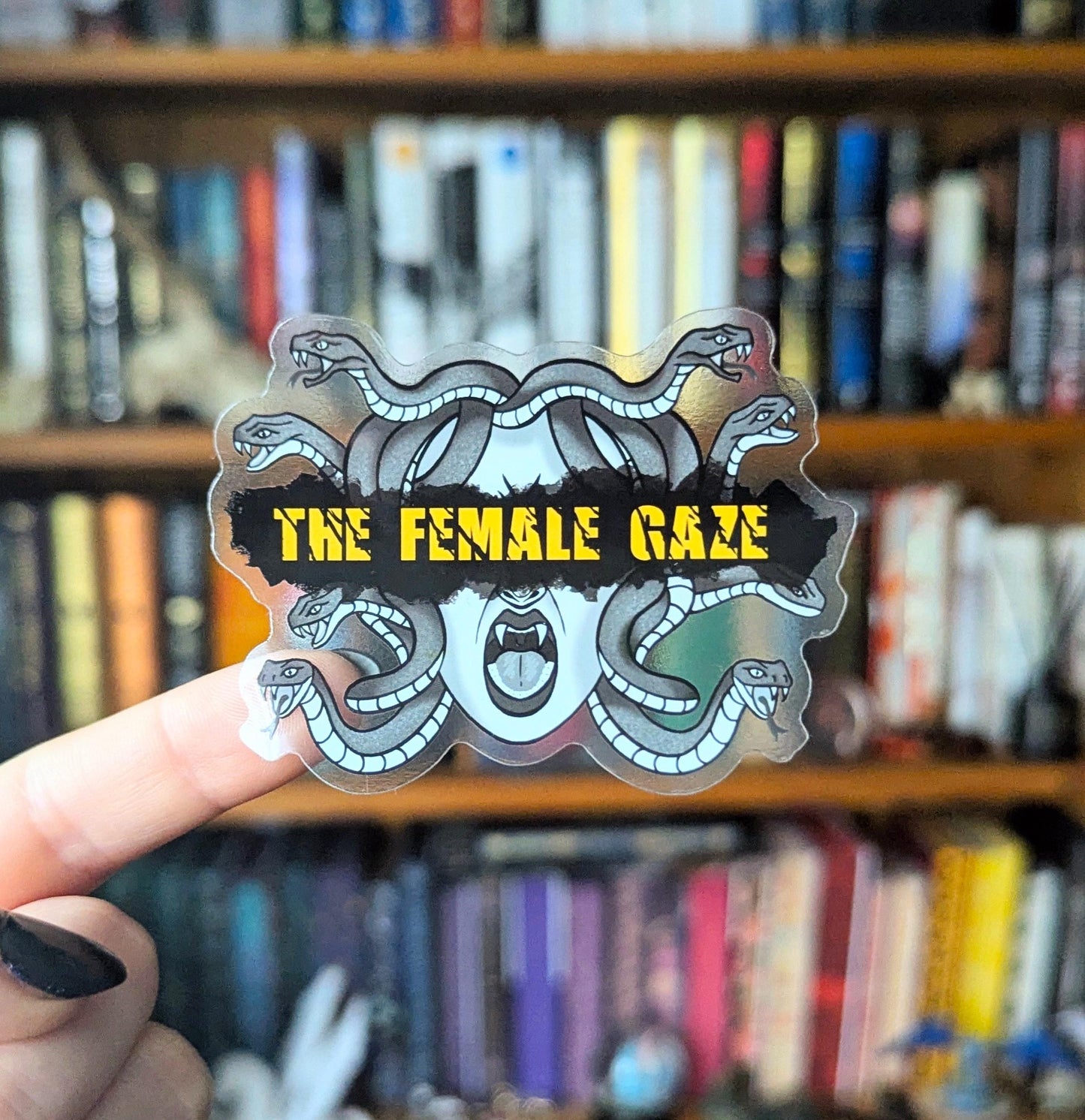 The Female Gaze feminine rage translucent sticker