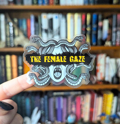 The Female Gaze feminine rage translucent sticker