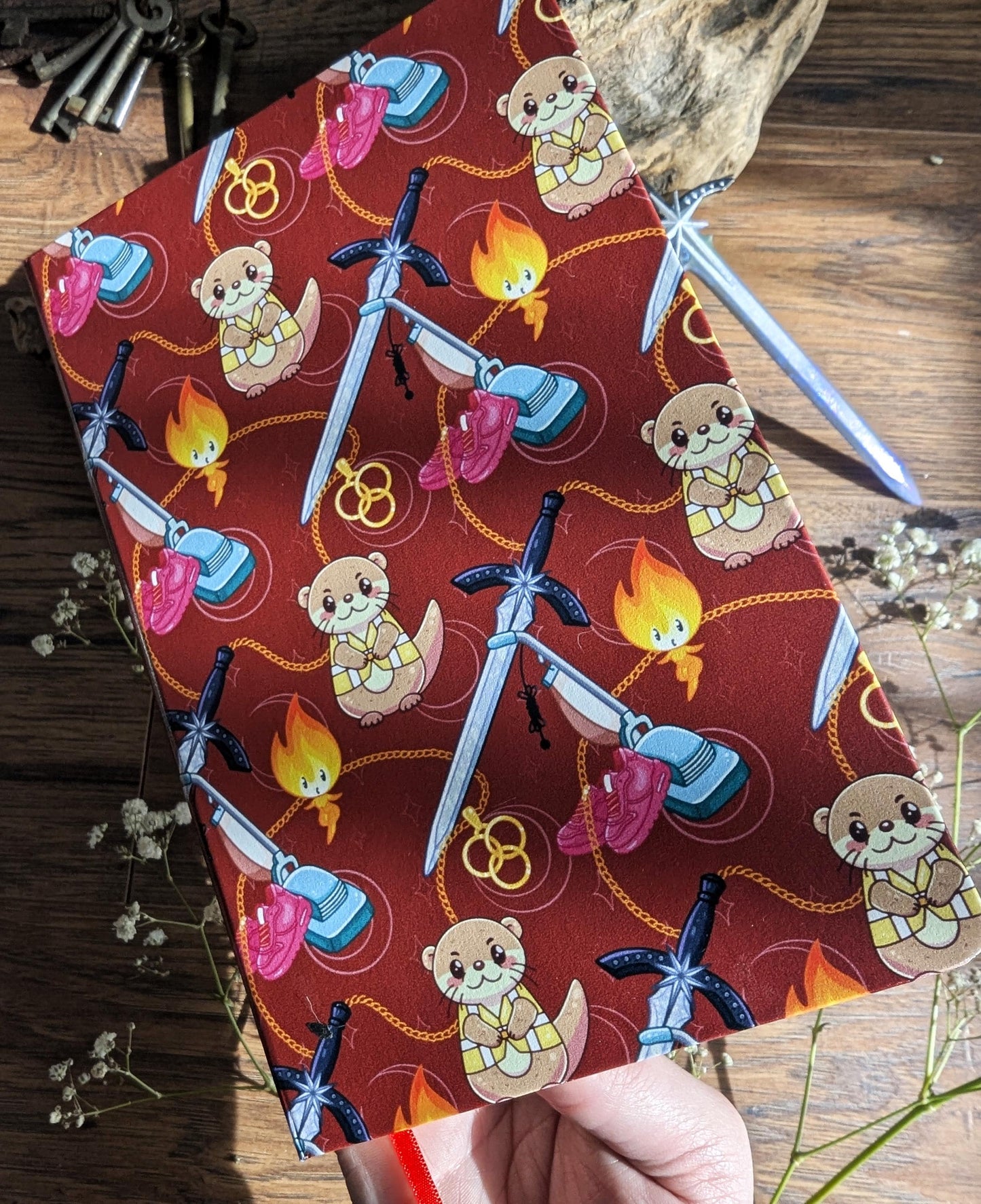 CRESCENT CITY illustrated cover journal, A5 dotted notebook