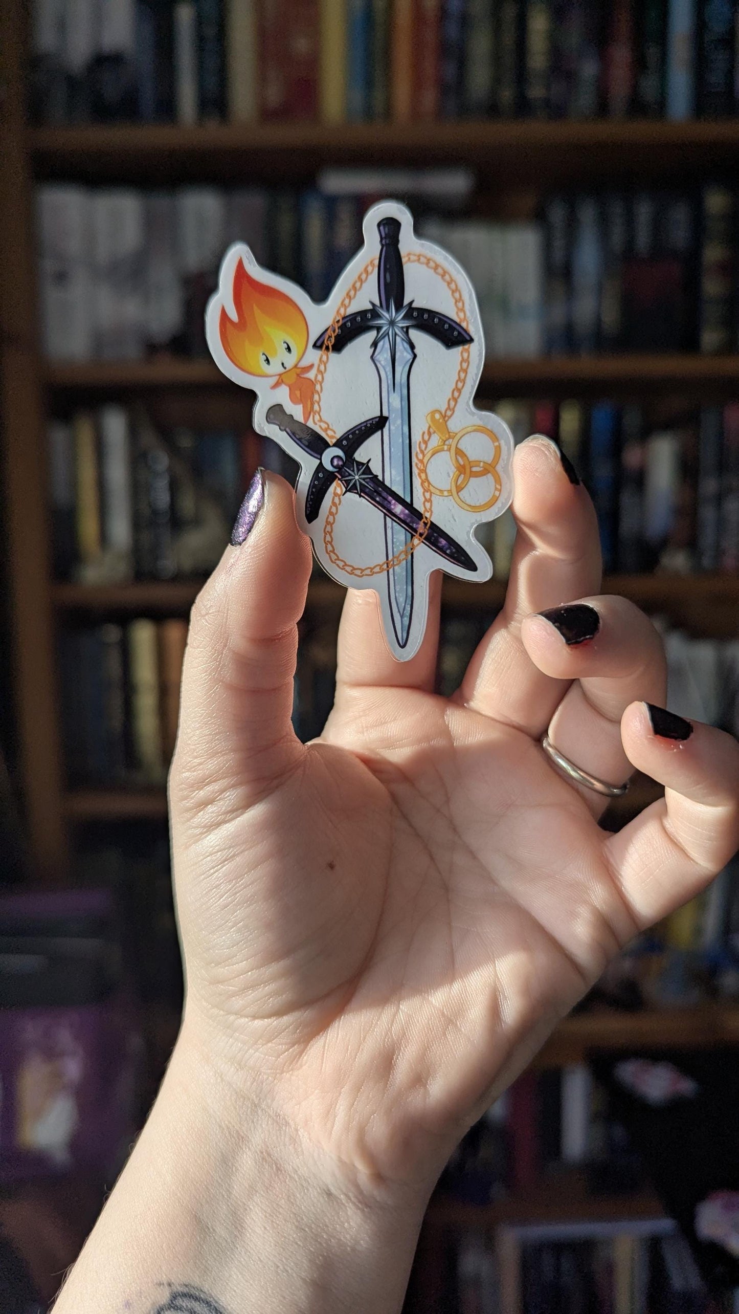 Crescent city Book lover translucent sticker