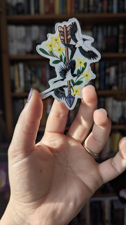 Hunger Games Book lover translucent sticker