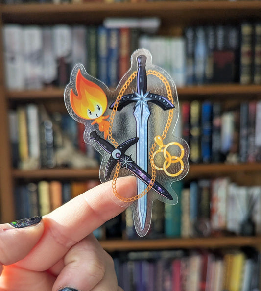 Crescent city Book lover translucent sticker