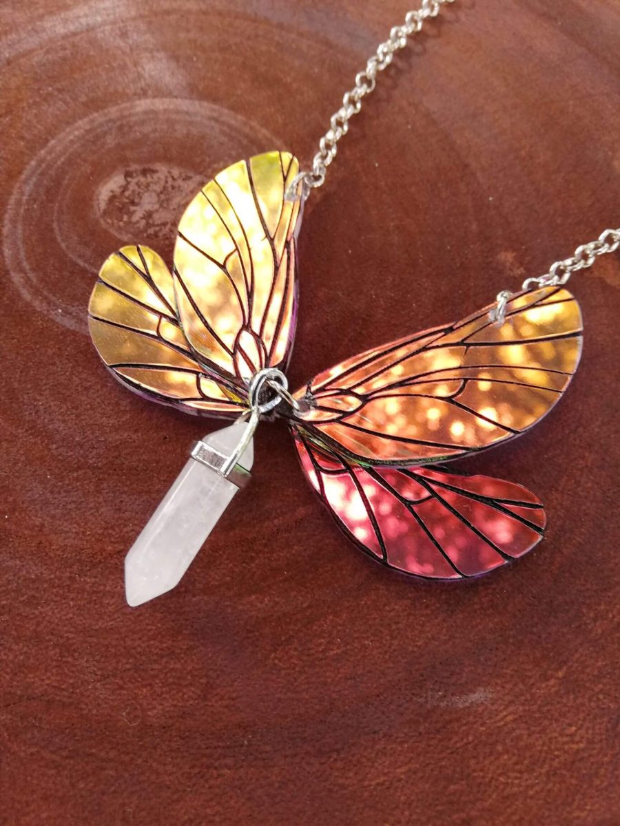 fairy wings necklace