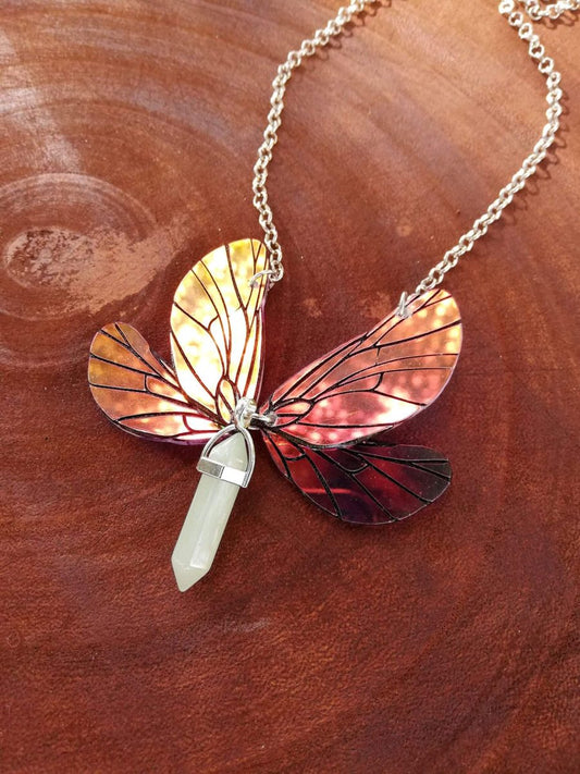 fairy wings necklace