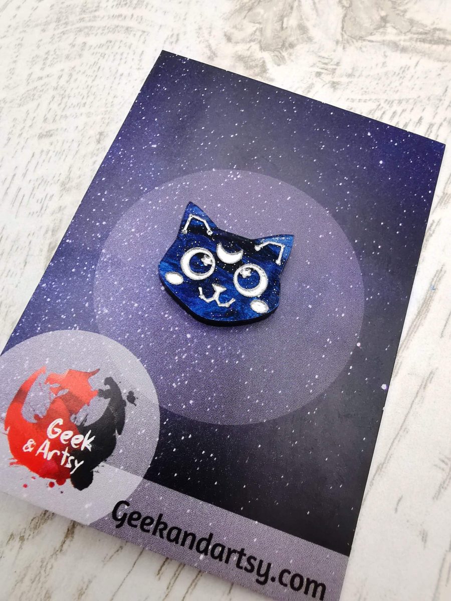 Constellation cat mini pin