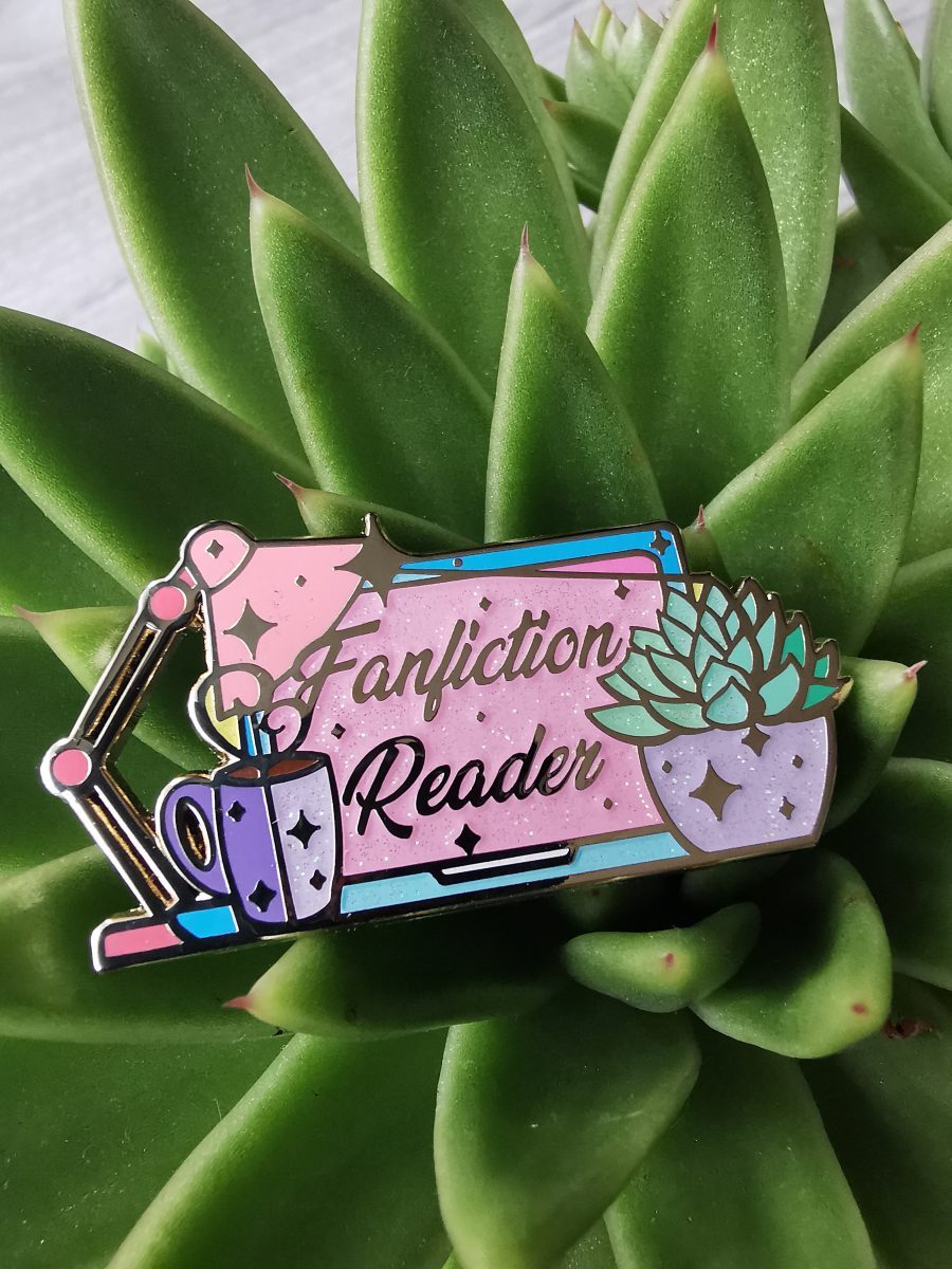 fanfiction enamel pin