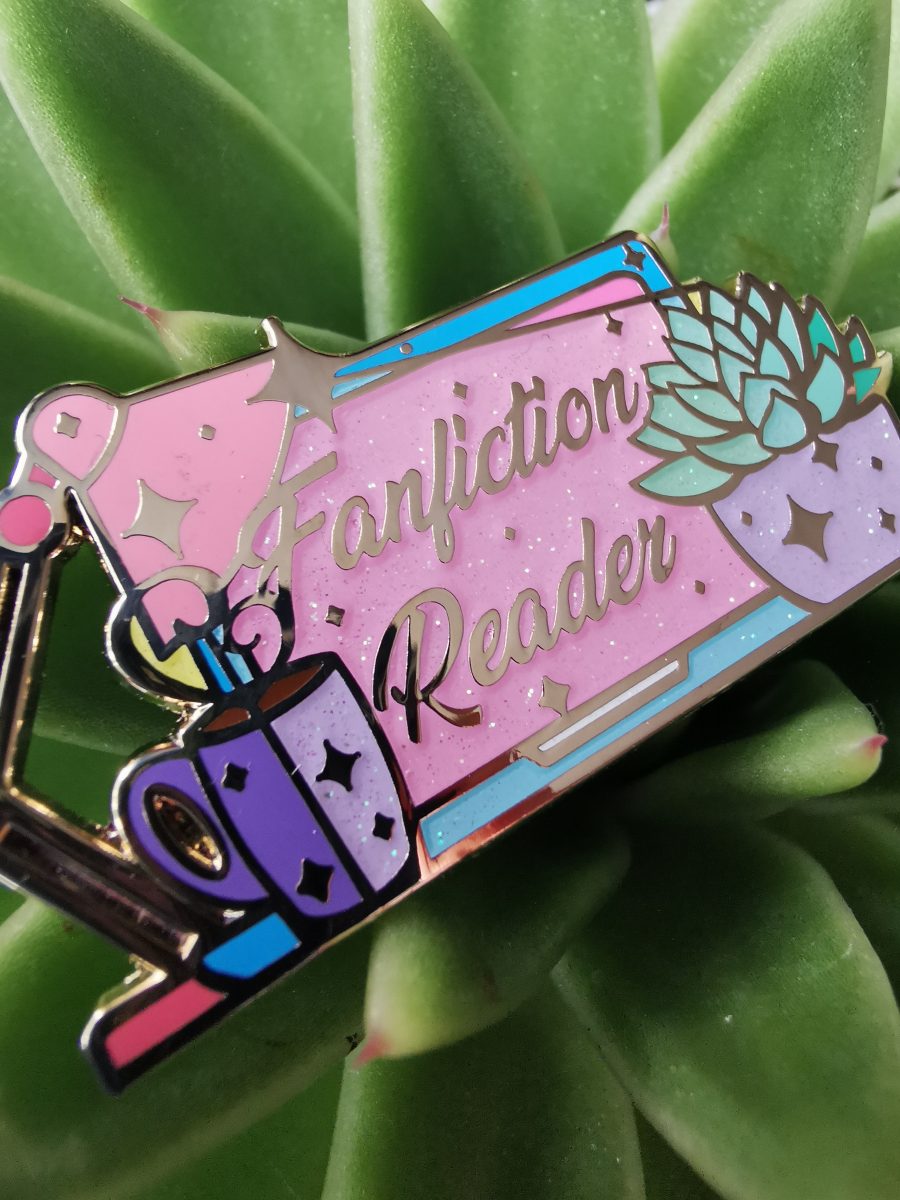 fanfiction enamel pin