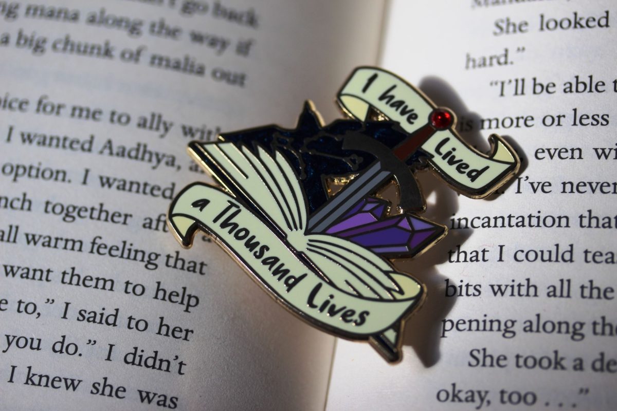 book lover pin