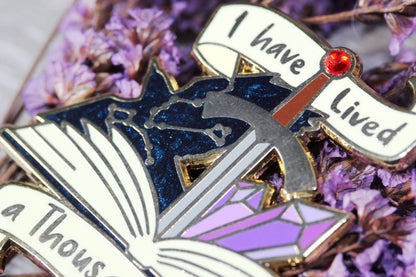 book lover pin