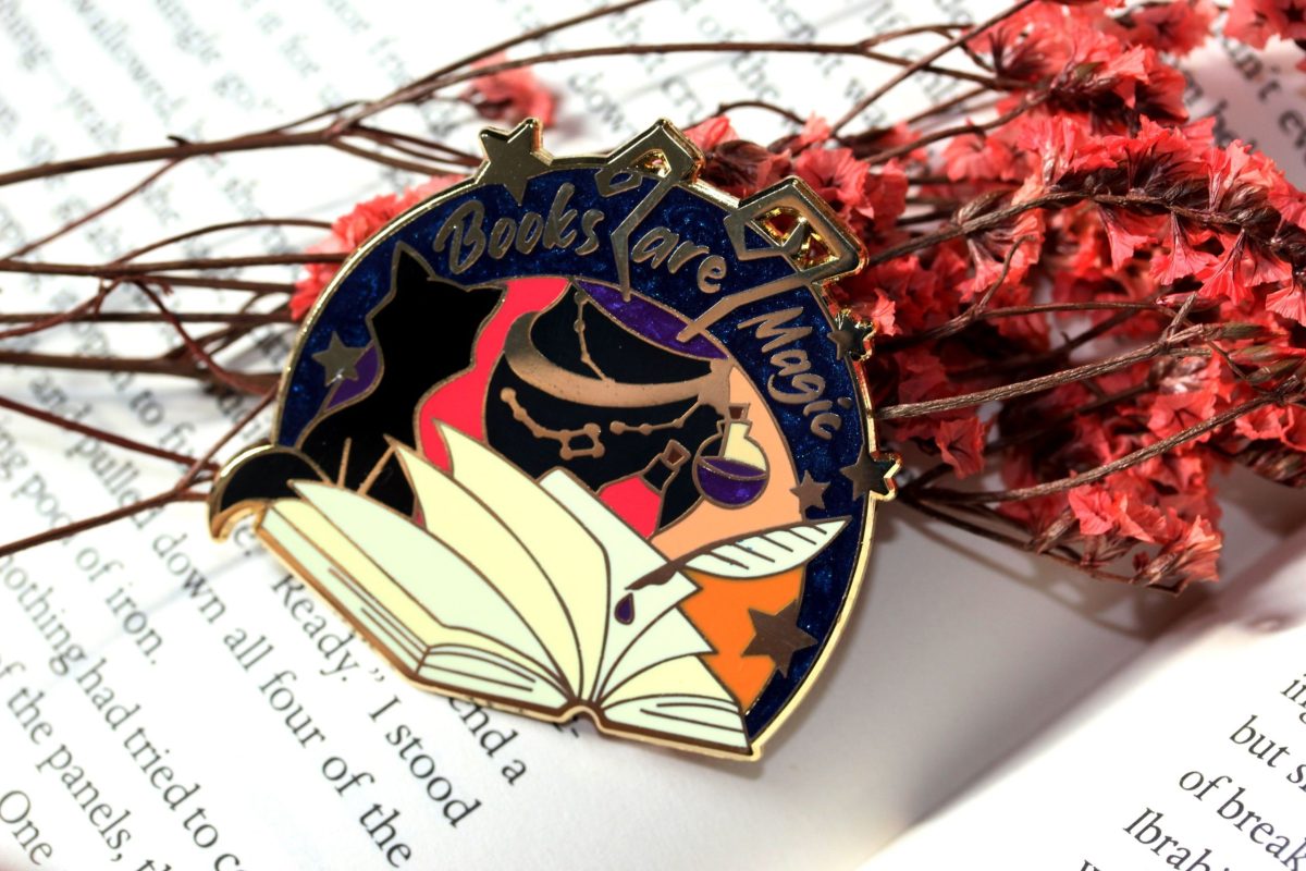 book lover pin