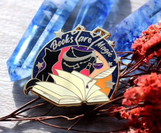 book lover pin