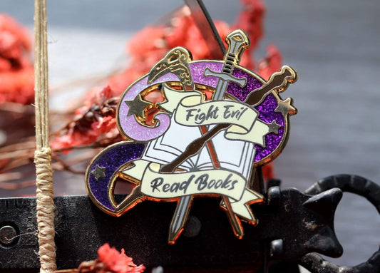 book lover pin