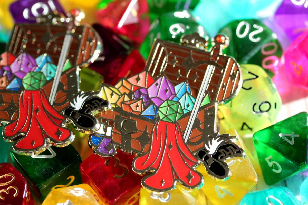 treasure chest dungeons and dragons enamel pin