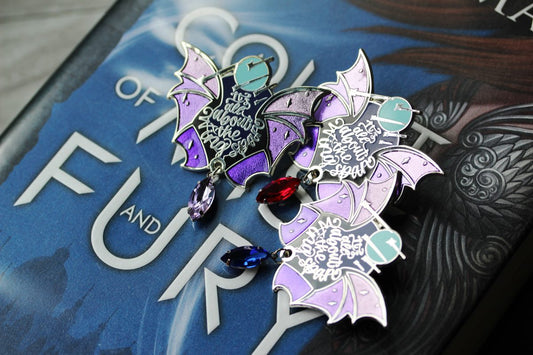 wingspan acotar enamel pin