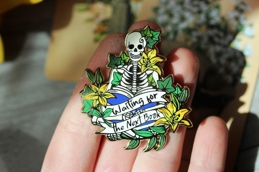 book lover pin