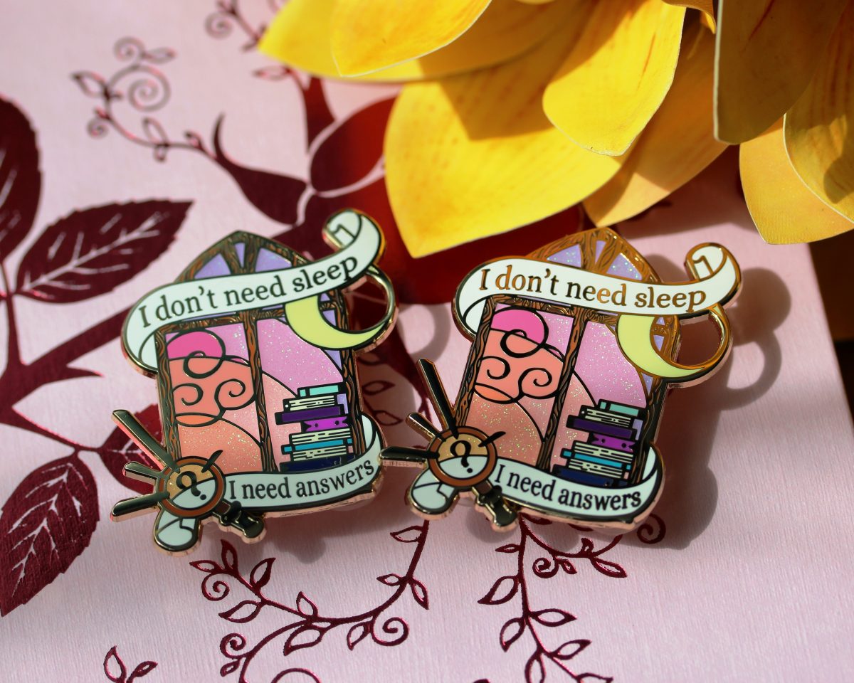 book lover pin