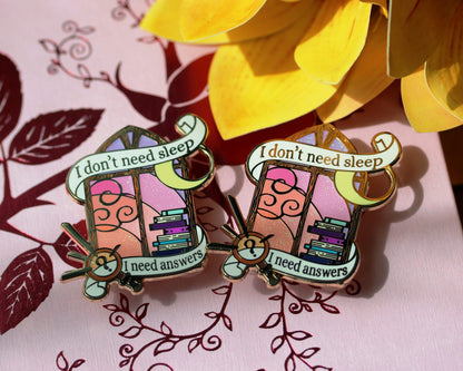 book lover pin