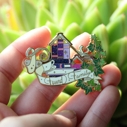 found family enamel pin