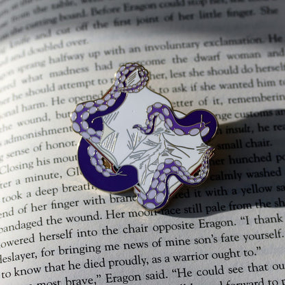 monster romance enamel pin