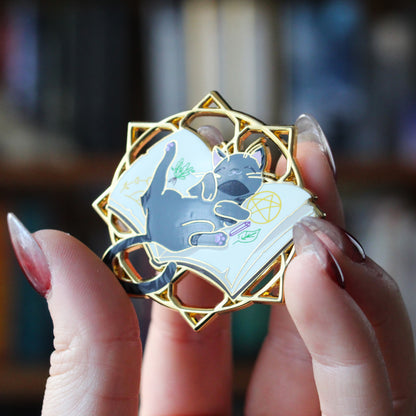 It's a trap- Felines and Folios enamel pin