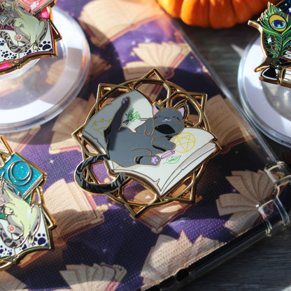 It's a trap- Felines and Folios enamel pin