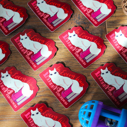 Practically Purrfect- Felines and Folios collection sticker