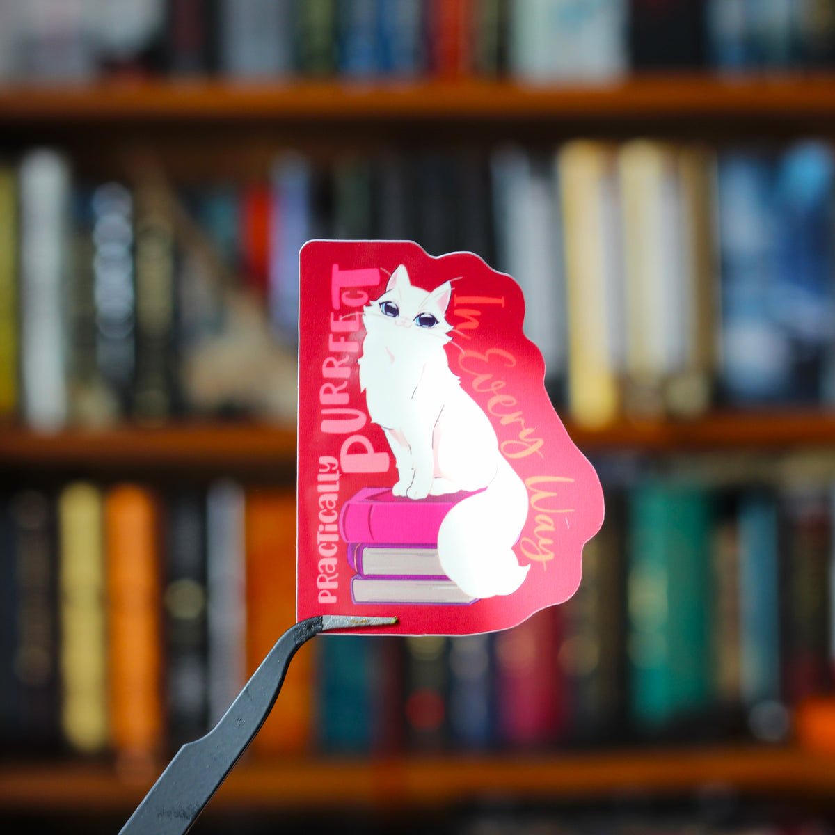 Practically Purrfect- Felines and Folios collection sticker