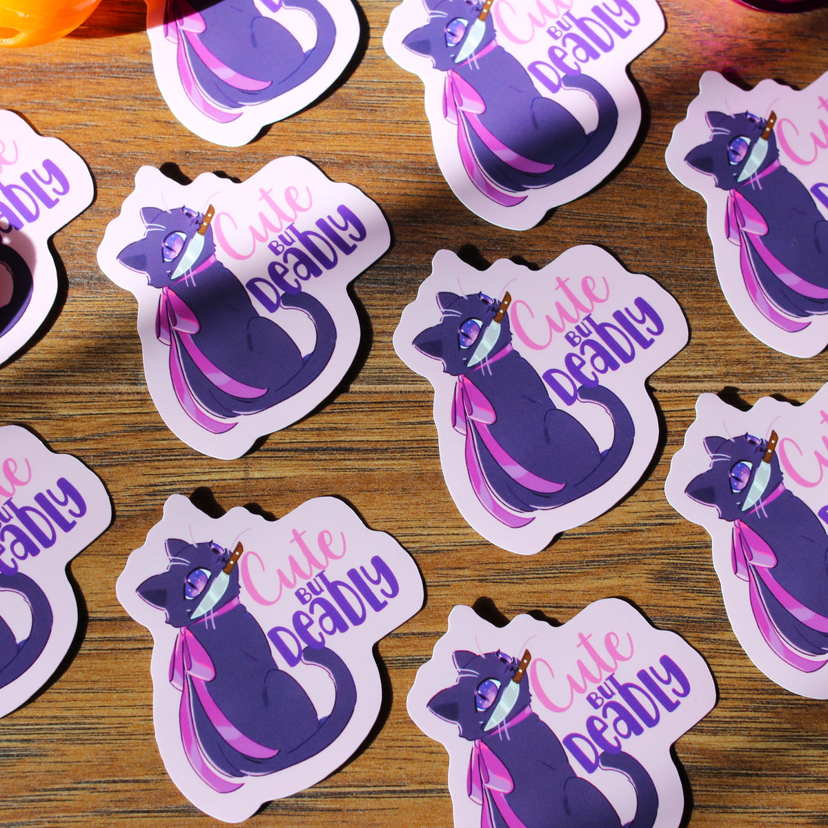 Cute but Deadly- Felines and Folios collection sticker