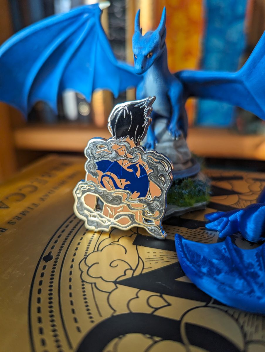 wing leader fourth wing enamel pin xaden