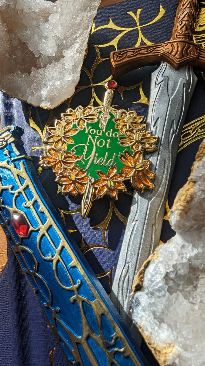you do not yield enamel pin
