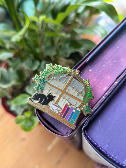 rainy days enamel pin