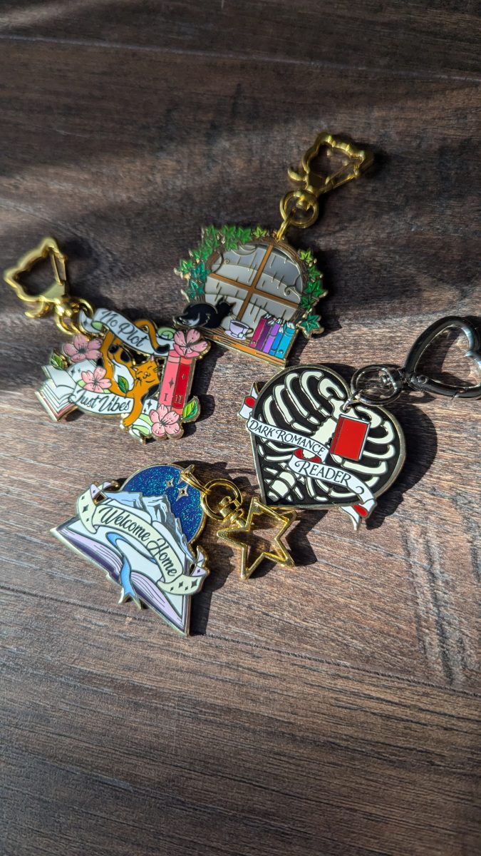 book lover keychain
