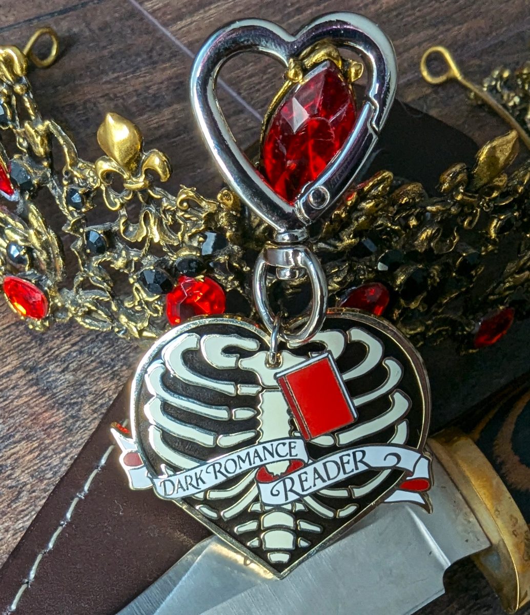 dark romance reader keychain
