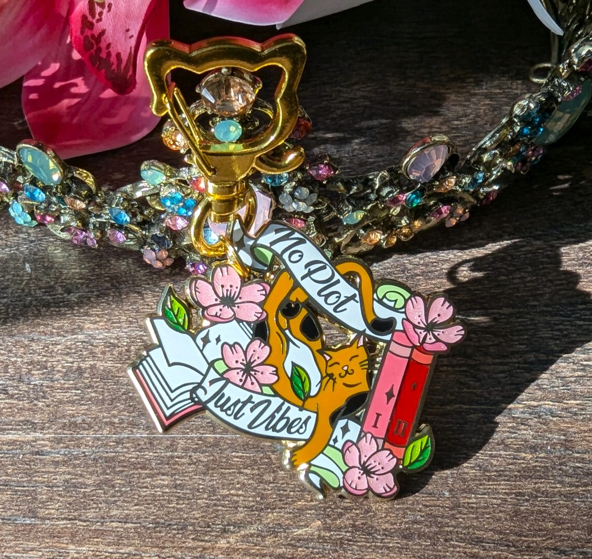 No plot just vibes keychain