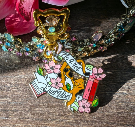 No plot just vibes keychain