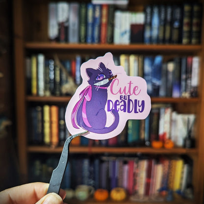 Cute but Deadly- Felines and Folios collection sticker