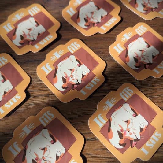 If i Fits- Felines and Folios collection sticker