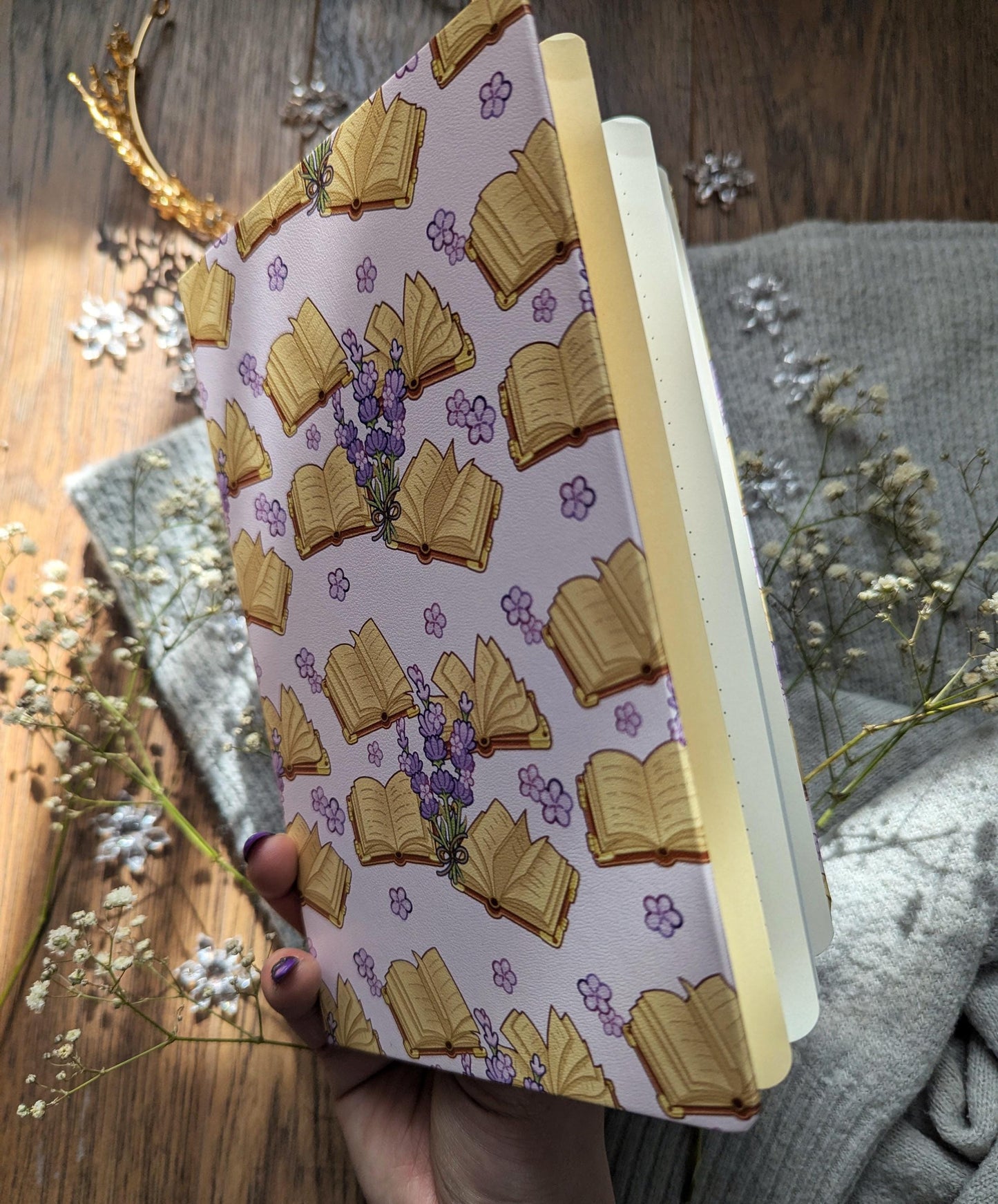 Soft Lilac Notebook | Lavender Bookish Journal | Aesthetic Reading Notebook | Book Lover Writing Journal & Reader Gift