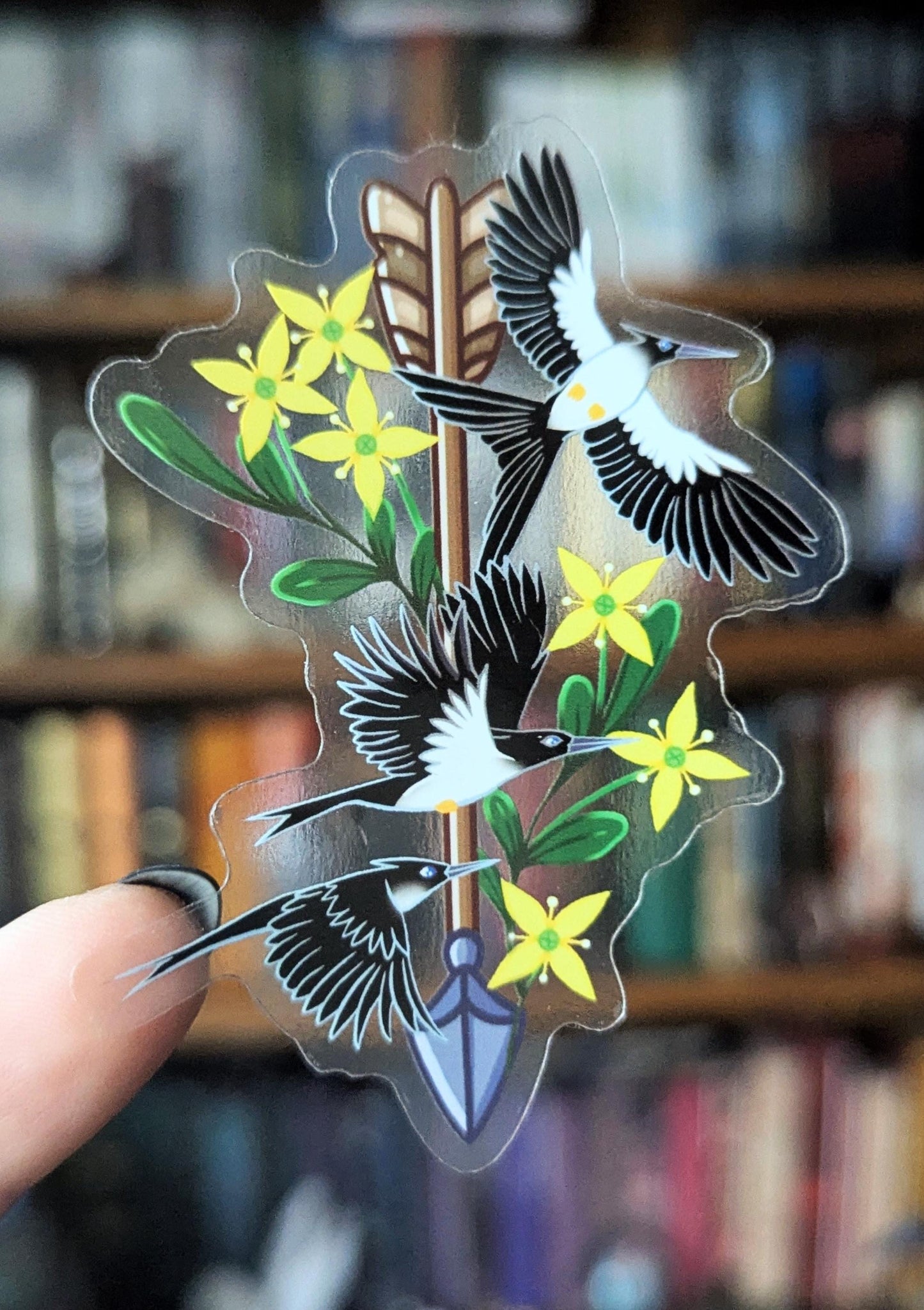 Hunger Games Book lover translucent sticker