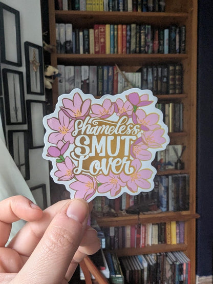 Shameless smut lover Book lover translucent sticker