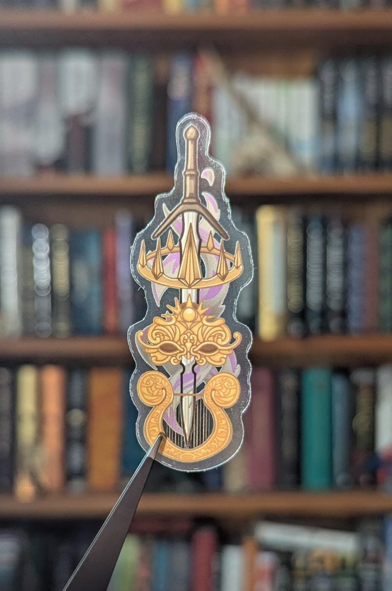 Silver flames trove acotar decal Nesta Book lover translucent sticker