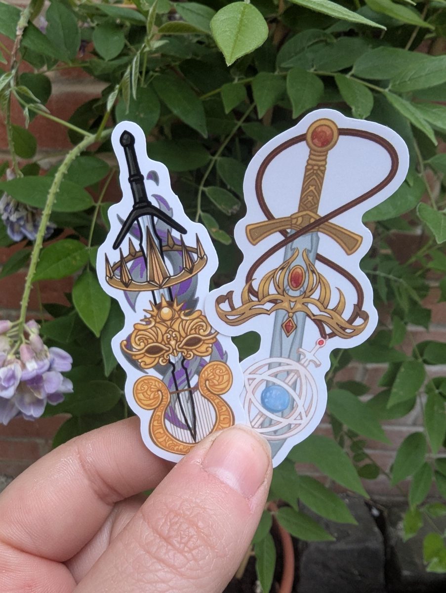 Throne of glass aelin decal Book lover translucent sticker